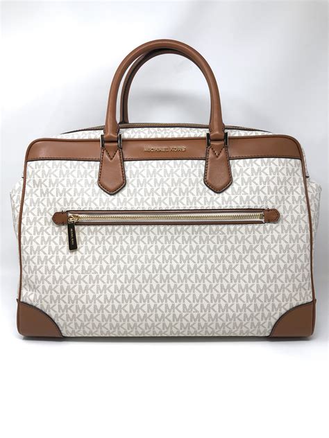 michael kors traven large weekender in pvc|michael kors weekender bag.